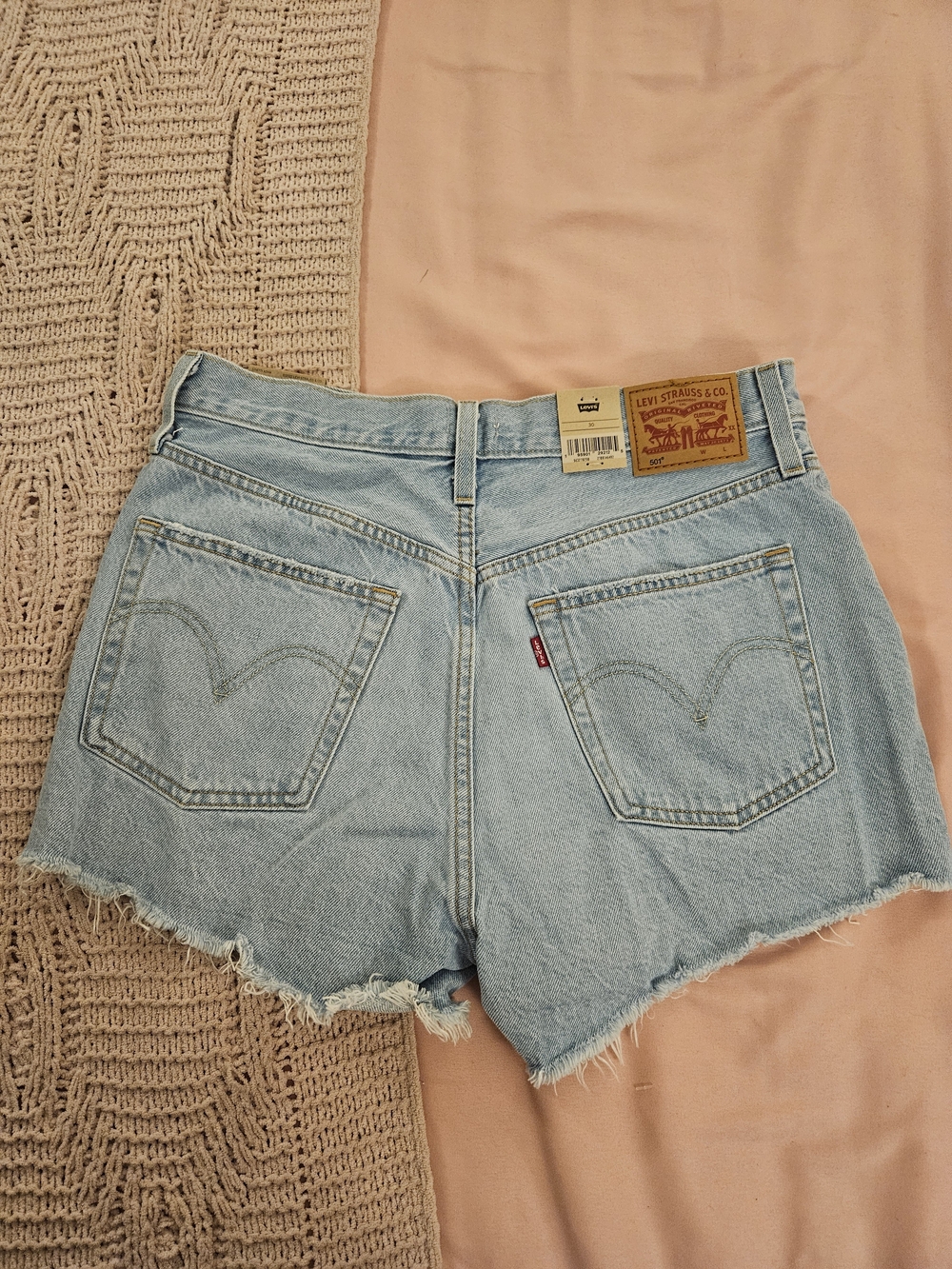 Levi's Women's Light Blue Denim Cutoff Shorts